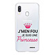 Evetane Coque Samsung Galaxy A20e 360 intégrale transparente Motif Je suis une princesse Tendance Coque Samsung Galaxy A20e 360 intégrale transparente Je suis une princesse Tendance