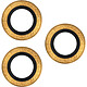 So Seven Protège-caméra pour Apple iPhone 15 Pro / 15 Pro Max Rings Antichoc Dorée - Anti-rayures