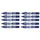 PILOT Marqueur Rechargeable VBOARD MASTER Begreen Pointe Conique Fine Bleu x 10 Marqueur pour tableaux blancs