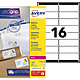 AVERY Boîte de 4000 étiquettes laser Blanc 99,1X33,9 L7162-250 Etiquettes d'adresse