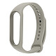 Avizar Bracelet pour Xiaomi Mi Band 5 / 6 / 7 Silicone Soft Touch Waterproof Gris - Bracelet en silicone Gris dédié spécifiquement pour votre montre Xiaomi Mi Band 5 / 6 / 7