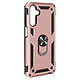 Avizar Coque pour Samsung Galaxy A15 5G Hybride Bague Support Magnétique Rose Champagne Compatible avec les supports magnétiques pour une utilisation pratique en voiture ou à la maison