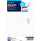 FILOFAX Recharge agenda Format A5 NON DATEE semainier vertical avec heures multilingue Recharge agenda