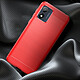 Avis Avizar Coque pour Motorola Moto E13 Renforcée Souple Carbone Effet Brossé  Rouge