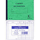 ELVE Carnet de Position de Compte 114 x 156 mm 80 Pages Coloris Aléatoire Livre de compte