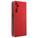 Avizar Housse pour Samsung Galaxy A25 5G Cuir Véritable Porte-carte Rouge - Étui folio Rouge de la collection Prestige, conçu pour protéger votre Samsung Galaxy A25 5G dans son intégralité