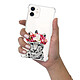 Evetane Coque iPhone 12 mini anti-choc souple angles renforcés transparente Motif Leopard Couronne pas cher