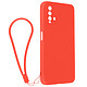 Avizar Coque Xiaomi Redmi 9T Silicone Gel Semi-rigide avec Dragonne rouge Coque de protection spécialement conçue pour Xiaomi Redmi 9T.