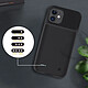 Avizar Coque iPhone 11 Protection Rigide 2 en 1 Batterie 6500mAh Soft-touch Noir pas cher