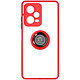 Avizar Coque pour Xiaomi Redmi Note 12 Pro Plus 5G Bi-matière Bague Métallique Support Vidéo  Rouge Coque de protection avec un anneau de maintien conçue spécialement pour votre Xiaomi Redmi Note 12 Pro Plus 5G