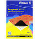 PELIKAN Paquet de 10 feuilles de papier carbone interplastic 1022 G Machine Noir Papier carbone