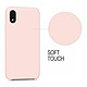 Acheter Evetane Coque iPhone Xr Silicone Liquide Douce rose pâle transparente Motif