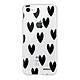 Evetane Coque iPhone 7/8/ iPhone SE 2020/ 2022 silicone transparente Motif Coeurs Noirs ultra resistant Coque iPhone 7/8/ iPhone SE 2020/ 2022 silicone transparente Coeurs Noirs ultra resistant Protection housse Motif Ecriture Tendance