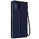 Avizar Etui pour iPhone 15 Plus effet carbone clapet magnétique support vidéo  Bleu nuit Étui à effet carbone bleunuit Collection Carbon Cover, ajoutant une touche d'élégance et de protection à votre iPhone 15 Plus