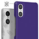 Avis Avizar Coque pour Sony Xperia 10 VI Polycarbonate Anti-traces Violet Foncé