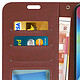 Avizar Housse Samsung Galaxy M20 Étui folio Portefeuille Fonction Support Vidéo marron pas cher