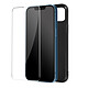 Avizar Coque pour iPhone 13 Souple Noir et Verre Trempé 9H Transparent Pack protection Noir en Silicone, iPhone 13