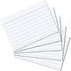 HERLITZ Lot de 100 Fiches bristol 170g format A8 ligné Blanc x 10 Fiche Bristol