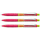 PENTEL Porte-mines Q-Erase, 0,7 mm, pink/jaune x 3 Porte-mines