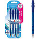 PAPER MATE Etui de 4 Stylsod Encre Gel FlexGrip GEL Pointe Moyenne Bleu Stylo roller