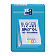 OXFORD Bloc de 30 fiches bristol 105X148 non perforées Q5/5 bleu Fiche Bristol