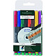 FABER-CASTELL Etui lot de 8 marqueurs CD/DVD Multimark permanent S super fin Assortis Marqueur pour CD-DVD