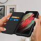 Avis Avizar Housse Samsung Galaxy S21 Ultra Étui Folio Portefeuille Fonction Support Noir