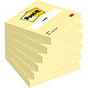 POST-IT Bloc-note adhésif, 76 x 76 mm, jaune Notes repositionnable