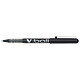 PILOT Stylo roller V Ball VB5 Encre liquide Pointe métal Fine Noir x 12 Stylo roller