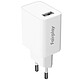 Fairplay Chargeur Secteur USB 12W Signé  Charge Rapide et Securisée Blanc Chargeur secteur avec 1 port USB signé Fairplay pour recharger tous vos appareils.