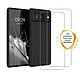 Evetane Coque Google Pixel 6 Silicone liquide Noire + 2 Vitres en Verre trempe Protection ecran Antichocs Coque Google Pixel 6 Silicone liquide Noire + 2 Vitres en Verre trempe Protection ecran Antichocs