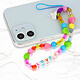 Avizar Bijou de Téléphone Bracelet 25cm Collection Lovely Multicolore pas cher