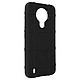 Avizar Coque Nokia 1.4 Carreaux Relief Souple Renforcé Anti-trace noir Coque protectrice spécialement conçue pour Nokia 1.4