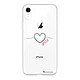 LaCoqueFrançaise Coque iPhone Xr silicone transparente Motif Coeur Noir Amour ultra resistant Coque iPhone Xr silicone transparente Coeur Noir Amour ultra resistant Protection housse Motif Ecriture Tendance