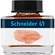 SCHNEIDER Flacon en verre 15 ml Encre liquide pour stylo plume Pastel Abricot Cartouche d'encre