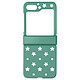 Avizar Coque pour Samsung Galaxy Z Flip 5 Rigide Motif Étoile  Vert - Coque vert de la série Star Case pour Samsung Galaxy Z Flip 5, alliant protection et style