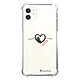 LaCoqueFrançaise Coque iPhone 11 anti-choc souple angles renforcés transparente Motif Coeur Noir Amour Coque iPhone 11 anti-choc souple angles renforcés transparente Coeur Noir Amour