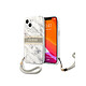 Avis Guess Coque pour Apple iPhone 13 Mini Marble Strap Gris