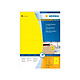 HERMA étiquettes SuperPrint, 105 x 148 mm, sans bord, jaune, 100 feuilles A4 Etiquette multi-usages