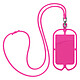 Avizar Coque Cordon Universelle pour Smartphone avec Porte-carte  Fuchsia - Coque universelle pour téléphone universelle série NeckPouch, très pratique au quotidien