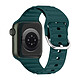 Avizar Bracelet pour Apple Watch 49mm et 45mm et 44mm et 42mm Silicone Ajustable Vert foncé Bracelet de montre Vert Foncé