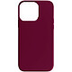 Avizar Coque pour iPhone 15 Pro Max Silicone Semi-rigide Finition Douce au Toucher Fine  Lie de vin - Coque de protection lie de vin, collection Fast Cover, spécialement conçue pour votre iPhone 15 Pro Max