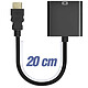 Avis Avizar Adaptateur HDMI Mâle vers VGA Femelle Qualité Image HD 1080p Compact 20cm  Noir