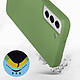 Avis Avizar Coque Samsung Galaxy S22 Plus Silicone Semi-rigide Finition Soft-touch Fine Vert