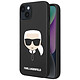 Karl Lagerfeld Coque pour iPhone 14 Plus Silicone Gel Bords Rehaussés Noir - Fabriquée sous licence officielle, garantissant une qualité et une authenticité inégalées