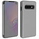 Acheter Avizar Housse Samsung Galaxy S10 Plus Étui Miroir Clapet translucide Stand Vidéo argent