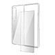 Avizar Coque pour Samsung Galaxy Z Fold 4 Silicone Souple et Film Verre Trempé 9H  transparent Pack de protection intégrale 360° spécialement conçu pour Samsung Galaxy Z Fold 4