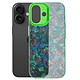 Avizar Coque pour iPhone 16 Plus Antichoc Souple Tutti Frutti Vert Bords surélevés offrant une protection optimale pour l'écran et la caméra