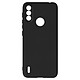 Avizar Coque Motorola Moto E7i Silicone Semirigide Finition Soft Touch Fine Noir Coque de protection spécialement conçue pour Motorola Moto E7i Power