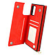 Avizar Coque Cordon Samsung Galaxy S20 FE avec Porte-cartes Support Vidéo Lanière rouge - Coque cordon avec porte-cartes conçue pour Samsung Galaxy S20 FE